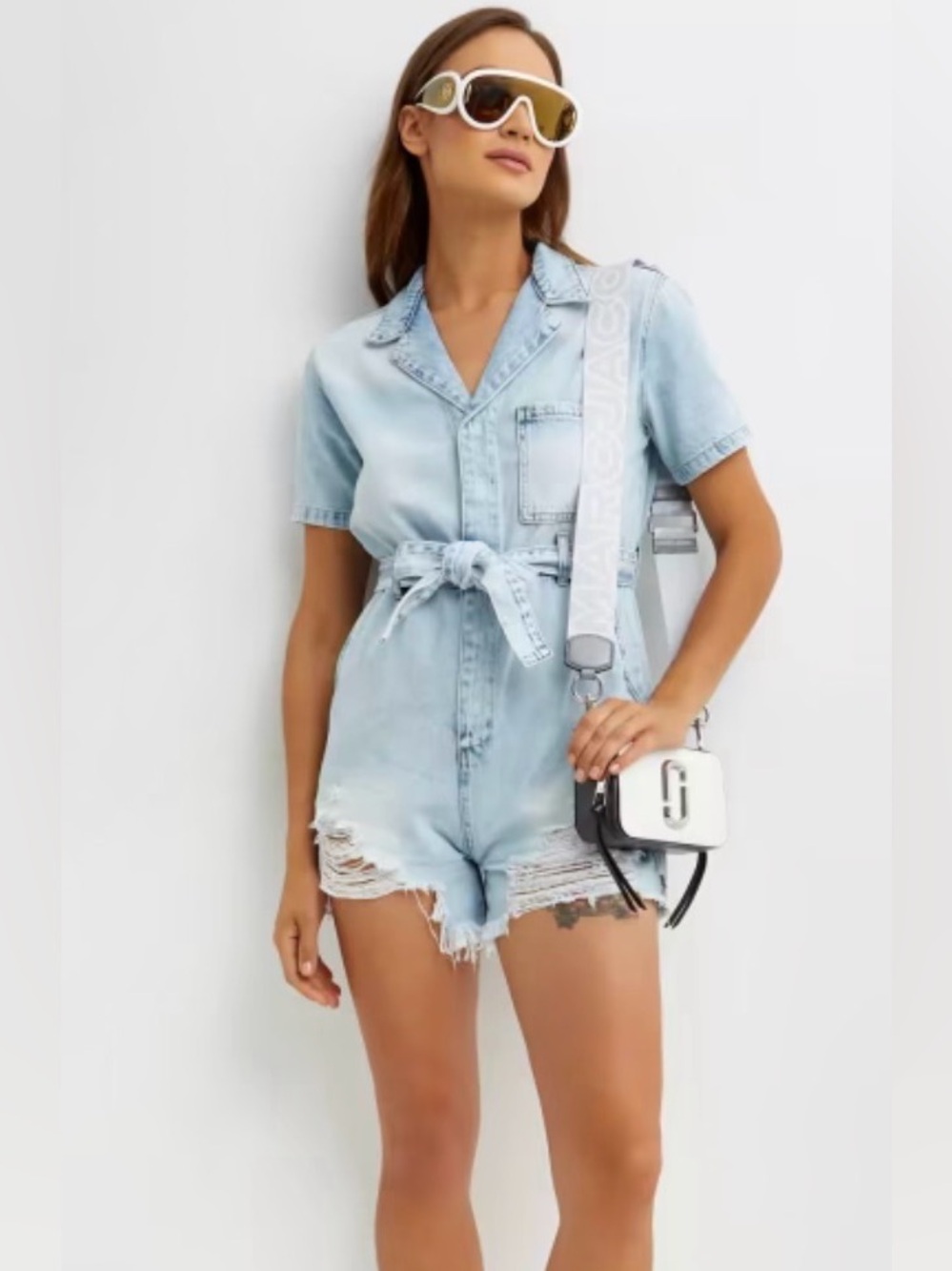 One teaspoon denim jean jumpsuit